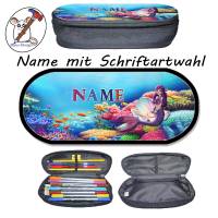 Meerjungfrau Stiftebox personalisiert | Stiftetui mit Namen | Schlampermäppchen | Stiftemäppchen Bild 2