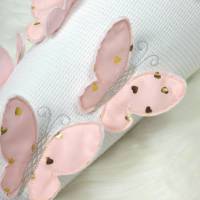 Schultüte Schmetterling rosa aus Stoff mit Name Schmetterlinge Mädchen Bild 3