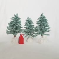 Kleiner gehäkelter Weihnachtsbaum, Wohndeko Bild 2