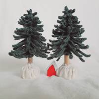 Kleiner gehäkelter Weihnachtsbaum, Wohndeko Bild 9