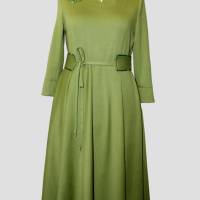 Damen Kleid Lang in Lindgrün/Grün Bild 1