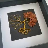Herz Drahtbaum im 3D Bilderrahmen/ Personalisiertes Geschenk Bild 4