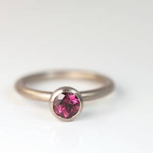 Turmalin Weissgold Ring pink Bild 2