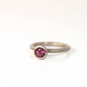 Turmalin Weissgold Ring pink Bild 3