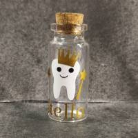 Zahnglas für Milchzähne Individualisiert mit Namen und Zahnmotiv Bild 6