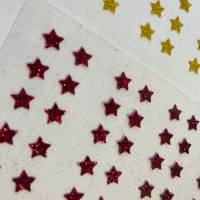 100 Stück Sterne Größe 10 mm in zwei Farben -Bügelbild 1 cm Sterne in Wunschfarben - Applikation zum aufbügeln Bild 6
