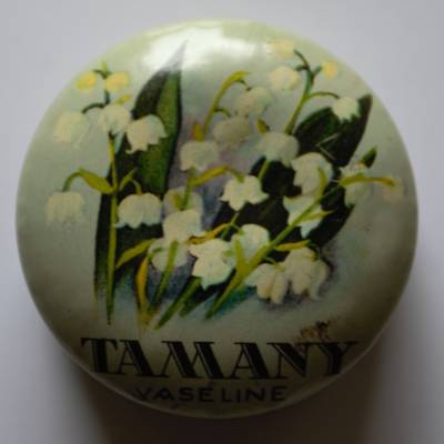 runde Vintage Blechdose Tamany Vaseline
