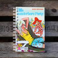 Retro Notizbuch "Lillis sonderbare Party" aus altem Kinderbuch upcycling Geschenk Retrobuch nostalgisch Bild 1