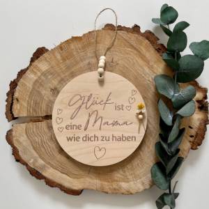 Personalisierte Holzscheibe Holzschild mit eurem Wunschtext Bild 4