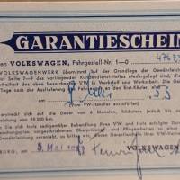 VW Kundendienst- Heft Limousine und Cabriolet  Nr . 274817  - 1953 - Eduard Winter - VW Generalvertretung Bild 3