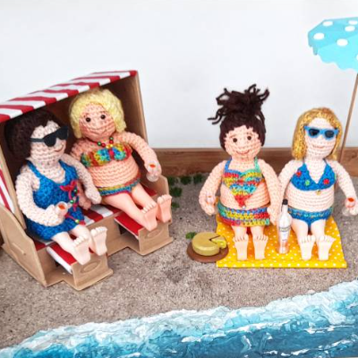 Eierbecher/Eierwärmer - Sommer Sonne Strand - Strandkorb Urlaub Nordsee Maritim Sonnenbrille Sonnenschirm Sandburg Decke