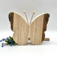Schmetterling 21 cm aus Holz, Deko, Frühling, Sommer, Massivholz Bild 3