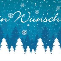 Banner Winterzeit 100 x 50 cm - personalisierbar | Winterwald - personalisierbar mit Wunschtext Bild 2