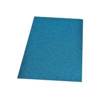 Glitter Moosgummiplatte hellblau Bild 1