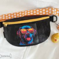 Coole Bauchtasche: chickes, trendiges Accessoire (nicht nur) für Labrador-Freunde I Gürteltasche I Hüfttasche I Slingbag Bild 2