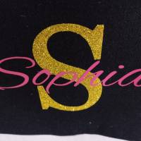 Kosmetiktasche schwarz mit Namen Sophia & Willst du meine Trauzeugin sein? *Abverkauf Bild 2
