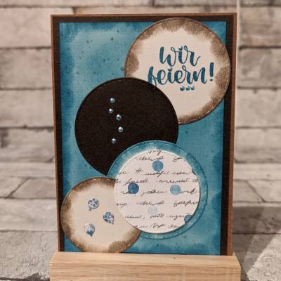 Klappkarte "Wir feiern"
