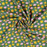 Viskose Blütenkonfetti Claudia grasgrün(1m/10,-€) Bild 1