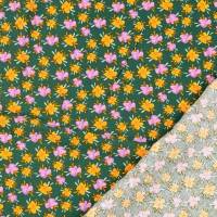Viskose Blütenkonfetti Claudia grasgrün(1m/10,-€) Bild 3