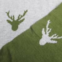 Strickstoff Baumwolle Doublefacestrick grau-grün  Oeko-Tex Standard 100(1m/32,-€ ) Bild 1