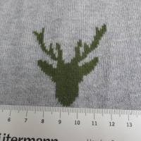 Strickstoff Baumwolle Doublefacestrick grau-grün  Oeko-Tex Standard 100(1m/32,-€ ) Bild 3