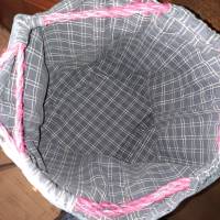 Komebukuro japanischer Reisbeutel Kordelzugtasche Wolleaufbewahrung Projekttasche Bild 4