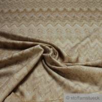 Stoff Wolle Polyacryl Köper Zickzack beige angeraut Decke Vorhang Bild 1