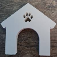 Hundehütte in weiß / schwarz - Pastelltöne möglich Bild 1