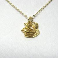 Fische Sternzeichen Halskette Kette 925 Silber vergoldet Bild 1