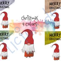 Weihnachtskarte 001e in 4 Farben - als digitale Datei zum selbst ausdrucken Bild 1