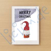 Weihnachtskarte 001e in 4 Farben - als digitale Datei zum selbst ausdrucken Bild 4