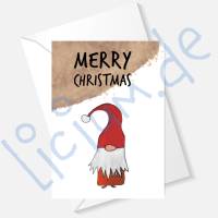 Weihnachtskarte 001e in 4 Farben - als digitale Datei zum selbst ausdrucken Bild 5