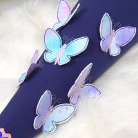 Schultüte Schmetterling blau aus Stoff mit Name Schmetterlinge Mädchen Bild 4