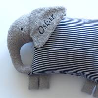 Kissen mit Namen Namenskissen personalisierbares Kissen Elefant Fridolin Bild 3