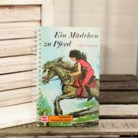 Notizbuch "Ein Mädchen zu Pferd" aus original Kinderbuch von 1968 Bild 1