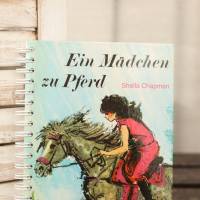 Notizbuch "Ein Mädchen zu Pferd" aus original Kinderbuch von 1968 Bild 2