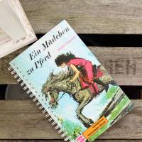 Notizbuch "Ein Mädchen zu Pferd" aus original Kinderbuch von 1968 Bild 4