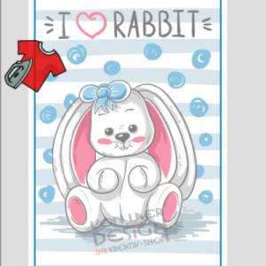 Bügelbild I  rabbit - Einzelbild Bild 1