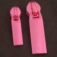 Zipper Intense Colors, schmal, pink / Schieber für schmale Endlosreißverschlüsse mit Spiralraupe / Anhänger / Puller Bild 4