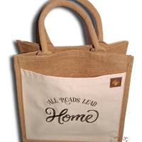 Bestickte Shopping-Tasche personalisierter Shopper maritime Tasche mit Wunschnamen Baumwoll-Segeltuch mittlere Größe Bild 2