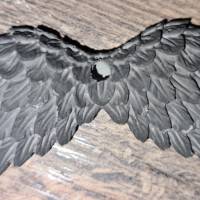 Keraflottfiguren Flügel in weiß oder schwarz - Pastelltöne möglich Bild 2