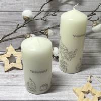 Kerzen zur eigenen Dekoration oder als Geschenk in der Weihnachtszeit, Advent, kleines Mitbringsel, Geschenkidee, Elfen Bild 1