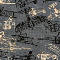 Pullover mit Flugzeugen aus French-Terry Bild 6