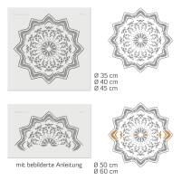 Schablone Mandala in vielen Größen für deine Wandgestaltung, Textilgestaltung, Schablonendruck Bild 3