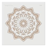 Schablone Mandala in vielen Größen für deine Wandgestaltung, Textilgestaltung, Schablonendruck Bild 9