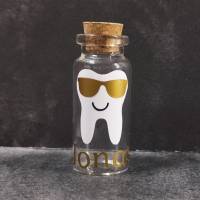 Milchzahn-Glas 'JONAS' mit Zahnmotiv - Zahnglas, Zahndose - Abverkauf Bild 2