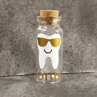 Milchzahn-Glas 'JONAS' mit Zahnmotiv - Zahnglas, Zahndose - Abverkauf Bild 3