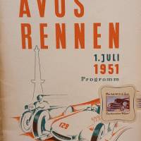 Internationales Avus Rennen 1. Juli 1951  Programm Bild 1