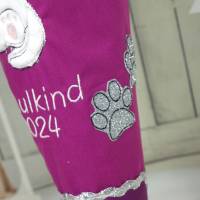 Schultüte aus Stoff Katze lila Zuckertüte Mädchen 70cm oder 85cm beere Bild 6