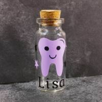 Milchzahn-Glas 'LISA' mit Zahnmotiv - Zahnglas, Zahndose - Abverkauf Bild 1